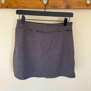 Lola by AFG Skort S Pickleball Golf Sport Skirt With Shorts Grey Black Stripe